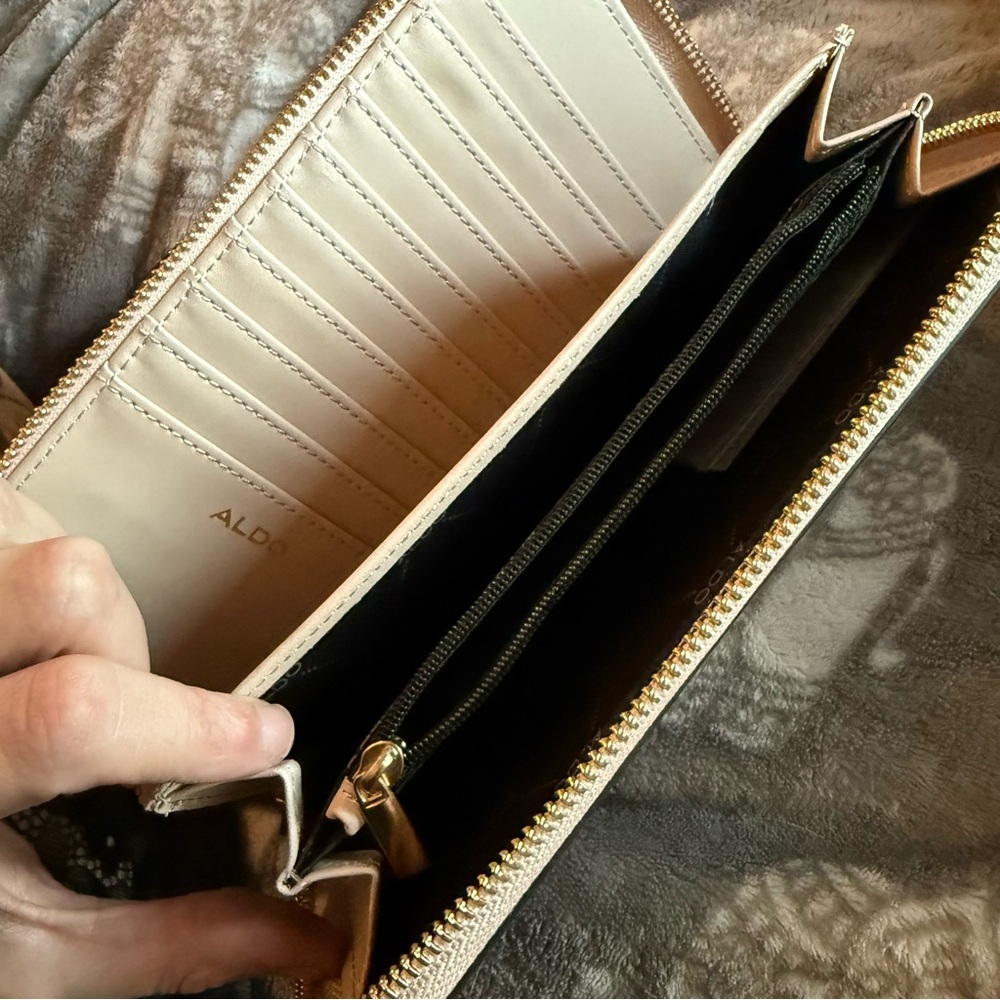 Aldo Creamy Peach Women's Wallet - Picture 13 of 13